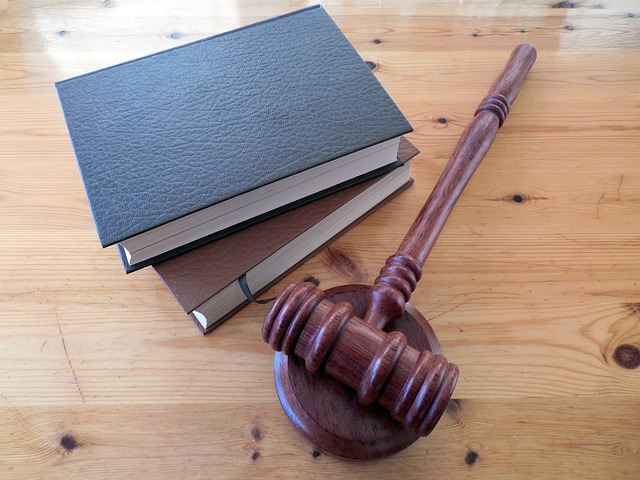 gavel next to books